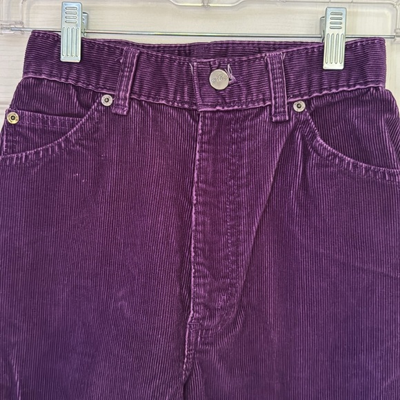 Vintage High Waisted Purple Corduroy Jeans Size 6/7 - Picture 3 of 4